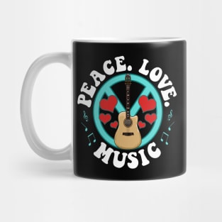 Peace Love Music Awesome Hippie Pacifist Festival Mug